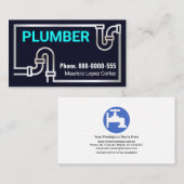 Carte De Visite Bordure de tuyau en argent rétro-frappant (Devant / Derrière)