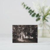 Carte De Visite Bordure des bois (Debout devant)