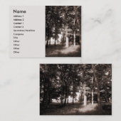 Carte De Visite Bordure des bois (Devant / Derrière)