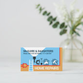 Carte De Visite Bordure des outils Creative Handyman (Debout devant)