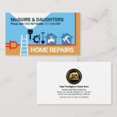 Carte De Visite Bordure des outils Creative Handyman (Devant / Derrière)