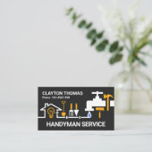 Carte De Visite Bordure des outils de construction de tuyauterie (Debout devant)