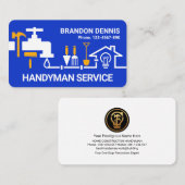 Carte De Visite Bordure des outils de main de tuyauterie (Devant / Derrière)