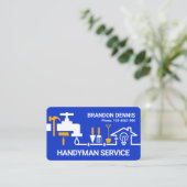 Carte De Visite Bordure des outils de main de tuyauterie (Debout devant)