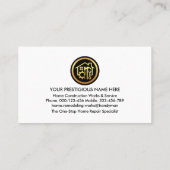 Carte De Visite Bordure des outils main simple (Dos)