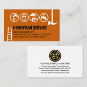 Carte De Visite Bordure des outils main simple (Devant / Derrière)