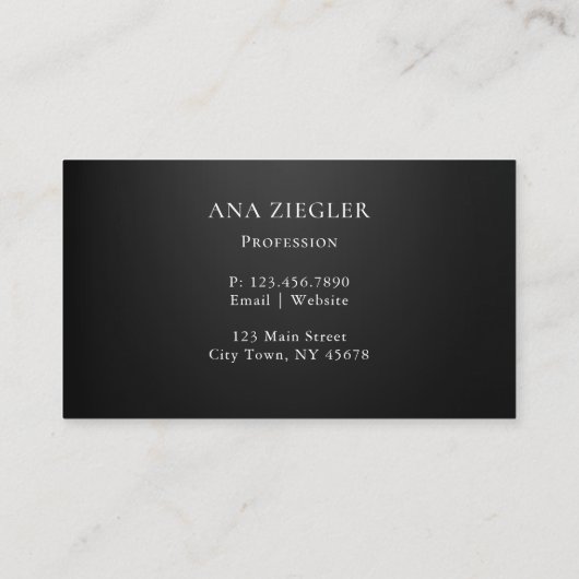 Carte De Visite Bordure diamant (Dos)