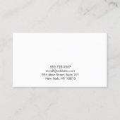 Carte De Visite Bordure d'or noir professionnel (Dos)