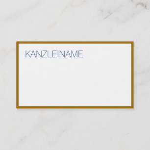 Carte De Visite Bordure dorée