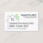 Carte De Visite Bordure du paysage de la construction créative (Devant)