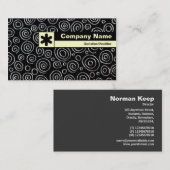 Carte De Visite Bordure étiquetée - Abstrait 181112 (Devant / Derrière)