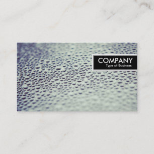 Carte De Visite Bordure - Gouttes d'eau sur verre 01