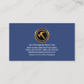 Carte De Visite Bordure manutentionnaire de la couche de bois (Dos)