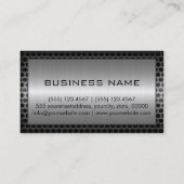 Carte De Visite Bordure métallique en acier inoxydable (Dos)