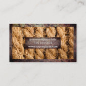 Carte De Visite Bordure métallique rouillée | Arrière - plan de co (Dos)