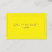 Carte De Visite Bordure mince or néon jaune (Devant)
