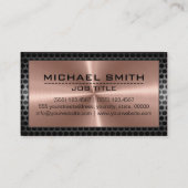 Carte De Visite Bordure moderne en bronze inoxydable #2 (Dos)