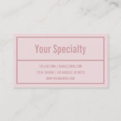 Carte De Visite Bordure moderne Votre nom ou nom de l'entreprise | (Dos)