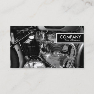 Carte De Visite Bordure - Moteur de moto classique II