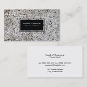 Carte De Visite Bordure noire / pierre (Devant / Derrière)