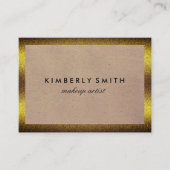 Carte De Visite Bordure or classique (Devant)