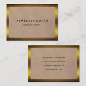 Carte De Visite Bordure or classique (Devant / Derrière)