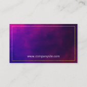 Carte De Visite Bordure or teintes pourpres (Dos)