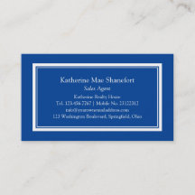 Bordure simple professionnelle bleue et blanche