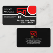 Carte De Visite Bordure spéciale Red Roof Sun Realty (Devant / Derrière)