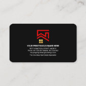 Carte De Visite Bordure spéciale Red Roof Sun Realty (Dos)