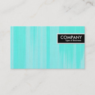Carte De Visite Bordure - Toile peinte en turquoise