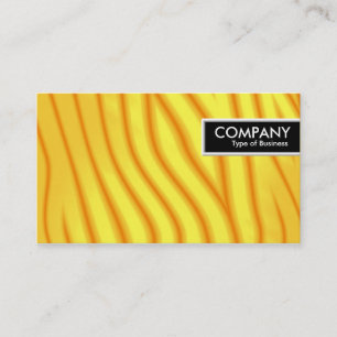 Carte De Visite Bordure - Vagues jaunes