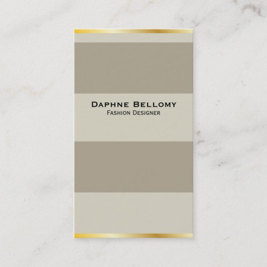 Carte De Visite Bordures or (Devant)