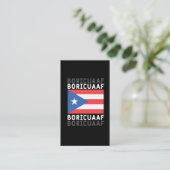 Carte De Visite Boricua AF Porto Rico Flag Pride (Debout devant)
