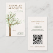 Carte de visite boriste du code QR (Devant / Derrière)