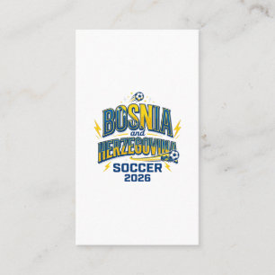 Carte De Visite Bosnie-Herzégovine Football 2026 Football Gras Typ