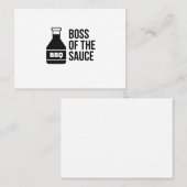 CARTE DE VISITE BOSS DE LA SAUCE BBQ (Devant / Derrière)