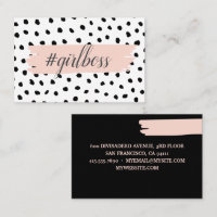 Boss et points noirs Pastel Rose moderne