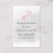 Carte de visite Boss Lady Blogger (Dos)