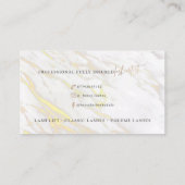 Carte De Visite Bossy Lashes Personnalisé (Dos)