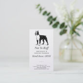 Carte De Visite Boston Terrier Dog Business (Debout devant)