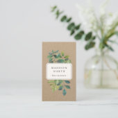 Carte De Visite Botanica Kraft | Médias sociaux verticaux (Debout devant)