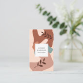 Carte De Visite Botanique Abstraite moderne (Debout devant)