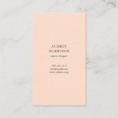 Carte De Visite Botanique Abstraite moderne (Dos)