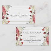 Carte de visite botanique de dessinateur (Devant / Derrière)