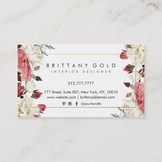 Carte de visite botanique de dessinateur (Dos)