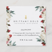 Carte de visite botanique de dessinateur (Dos)