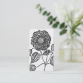 Carte De Visite Botanique de fleurs (Debout devant)