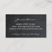 carte de visite botanique floral d'hortensia (Dos)