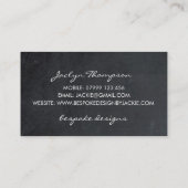 carte de visite botanique floral vintage (Dos)